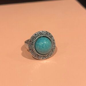 Silver and Turquoise Ring